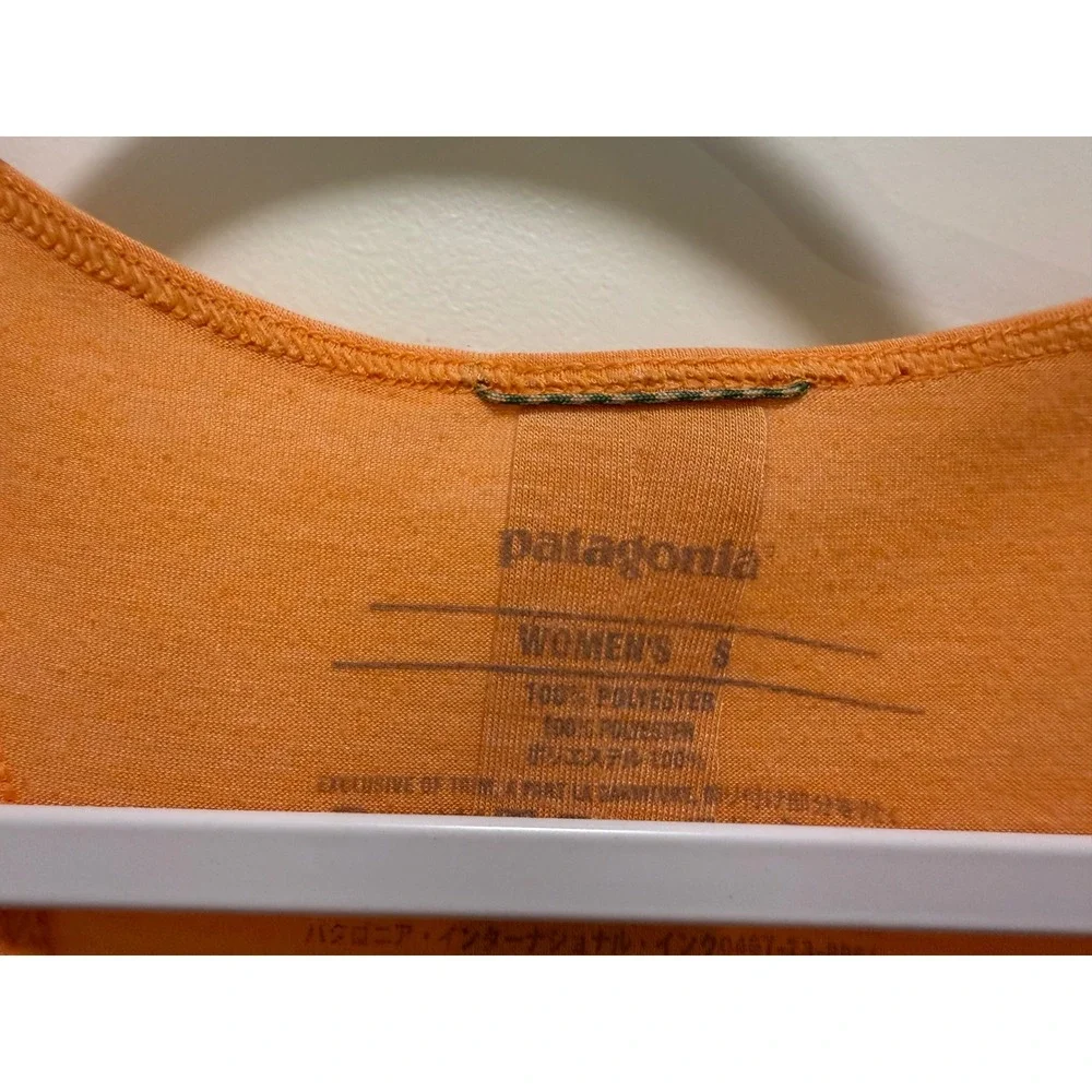Patagonia Capilene Cool Daily Tank Top Womens‎ Small Orange Heather Racerback